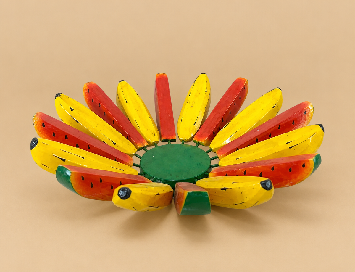 Fruteira Escultura em Madeira – Peça 1