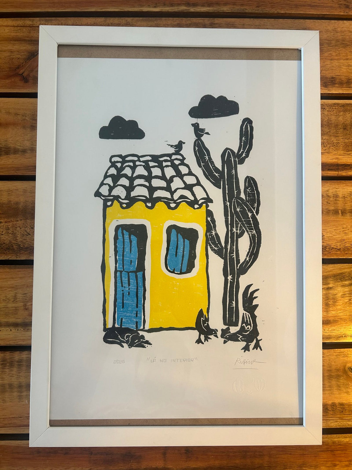 Xilogravura Lá no Sertão