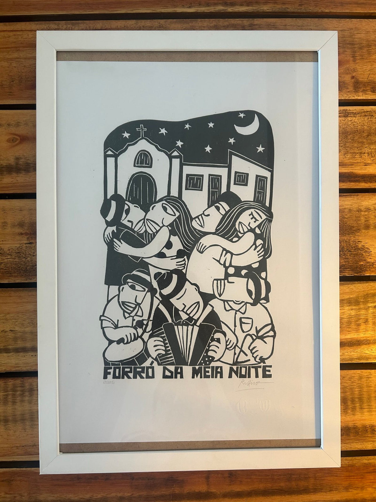 Xilogravura Forro da meia Noite