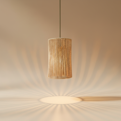 Luminária Pendente de Palha Natural – Peça 2