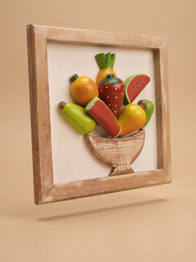 Quadro em Madeira Frutas