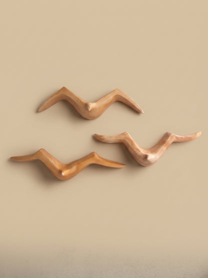 Conjunto Gaivotas de Parede em Cerâmica