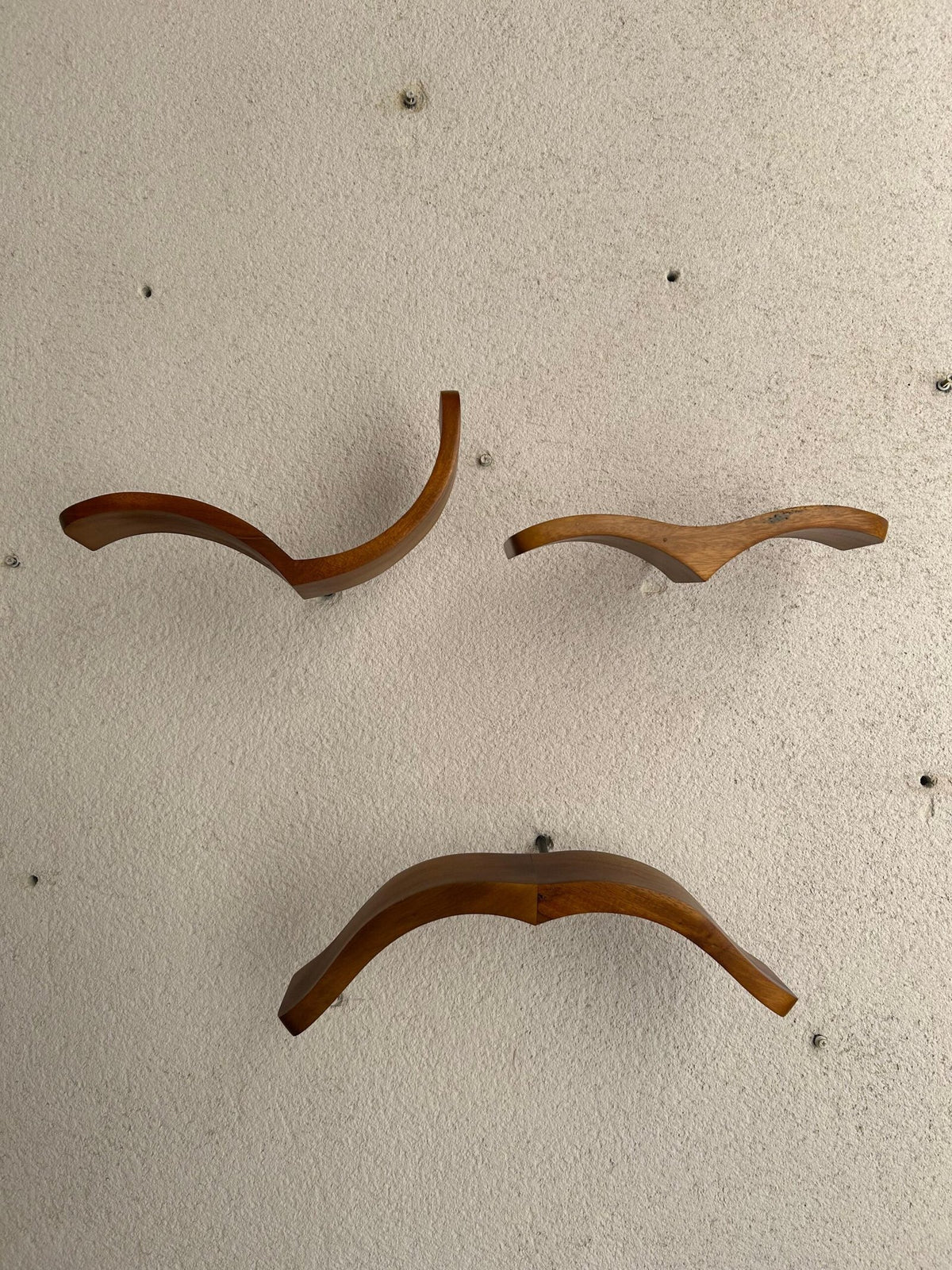 Conjunto 3 Gaivotas de Parede em Madeira