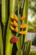 Decoração Cacho De Banana De Madeira