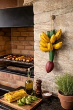 Decoração Cacho De Banana De Madeira - Imagem 5