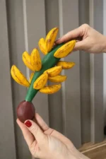 Decoração Cacho De Banana De Madeira - Imagem 2